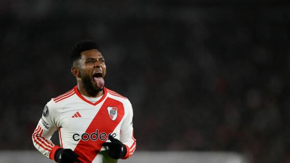 Miguel Ángel Borja, jugador de River Plate Miguel Ángel Borja, jugador de River Plate