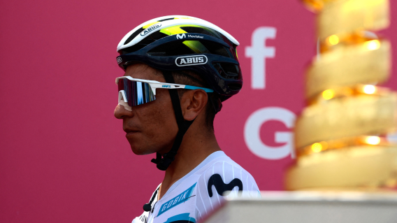 Nairo Quintana, ciclista colombiano del Movistar Team, disputa su cuarto Giro de Italia en su carrera, en 2025