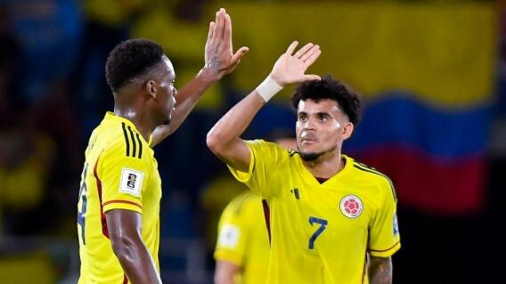 Luis Díaz y Jhon Durán, con la Selección Colombia. Luis Díaz y Jhon Durán, con la Selección Colombia.