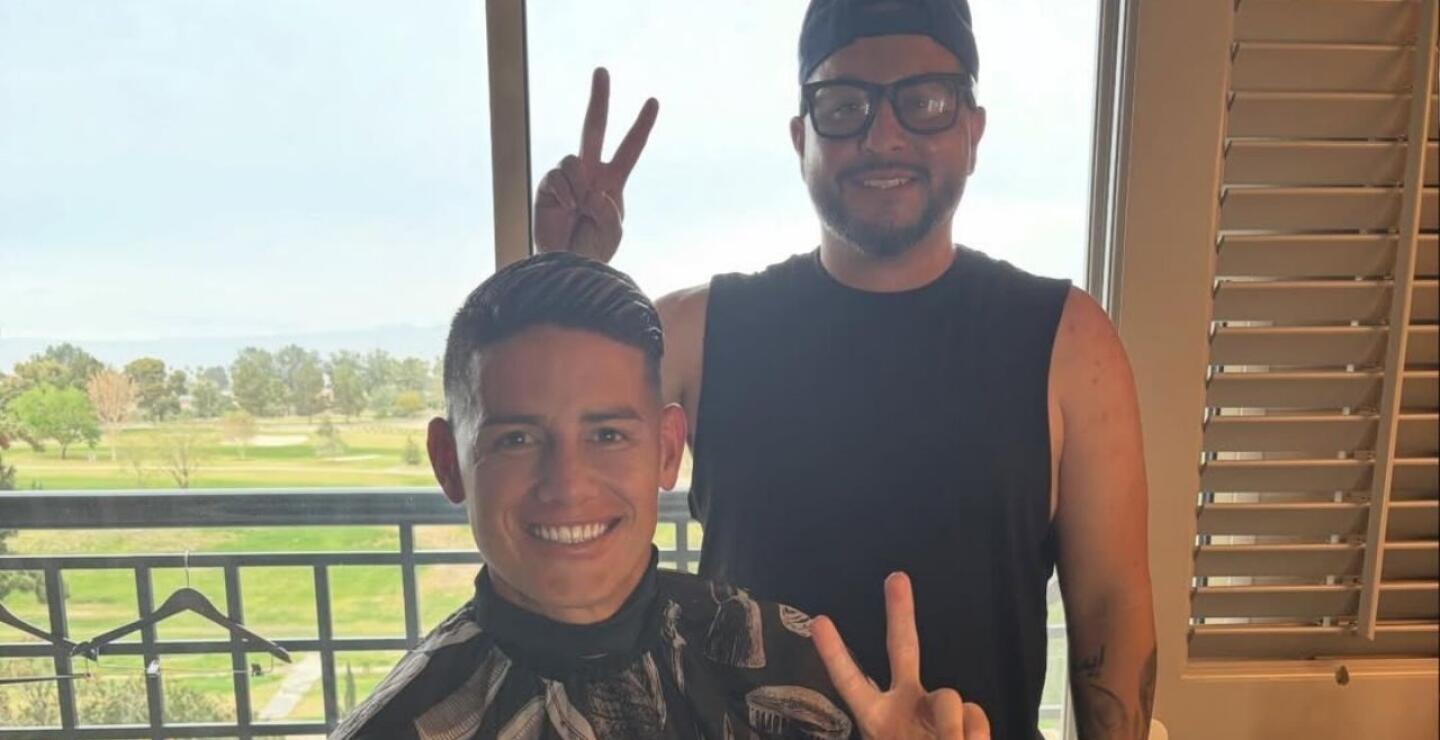 El barbero de James Rodríguez