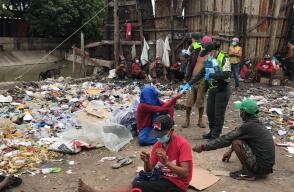 375678_Entrega de tapabocas. Foto: Cortesía