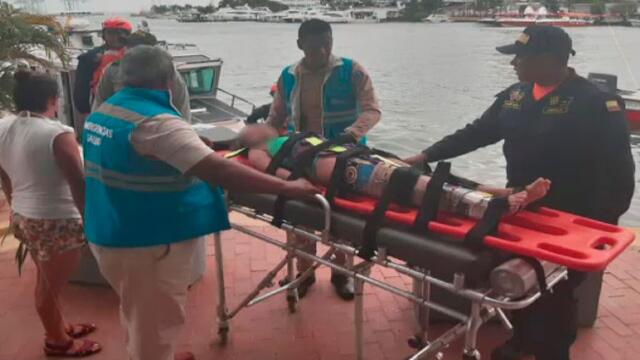 Otro herido en Playa Blanca: niña se fracturó una pierna en atracción inflable