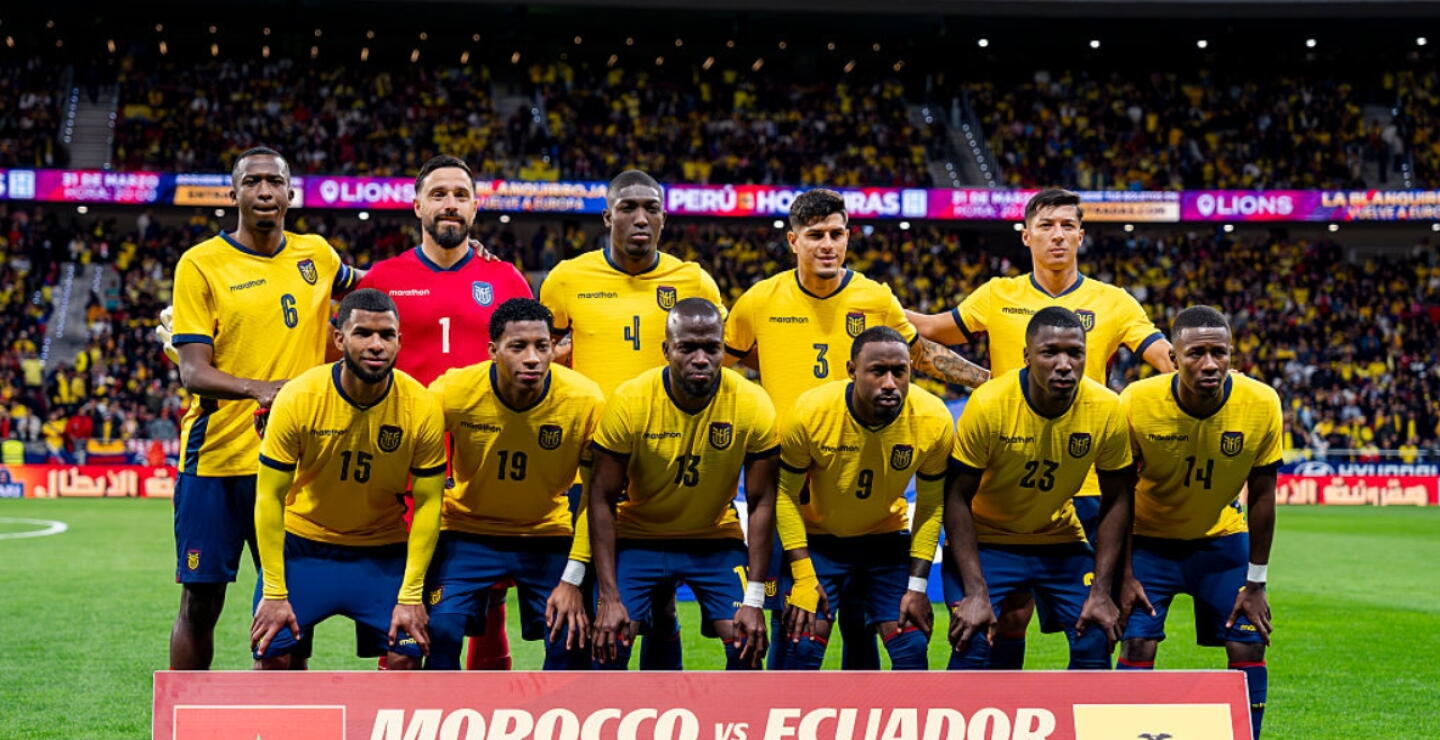 La formación titular de Selección Ecuador en el duelo de preparación contra Marruecos. 