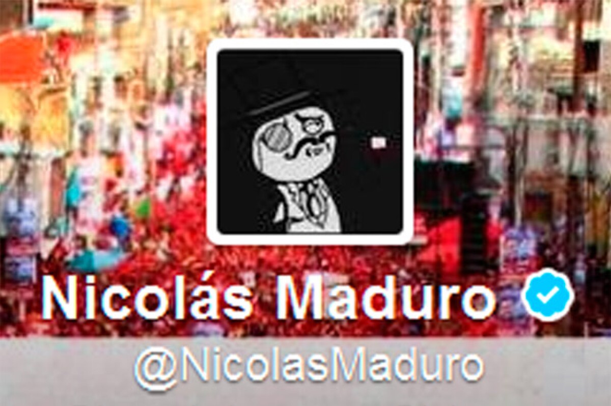 Esta es la foto que puso el hacker en la cuenta de Nicolás Maduro.