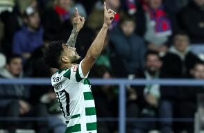 Luis Javier Suárez, delantero colombiano del Sporting Lisboa. 
