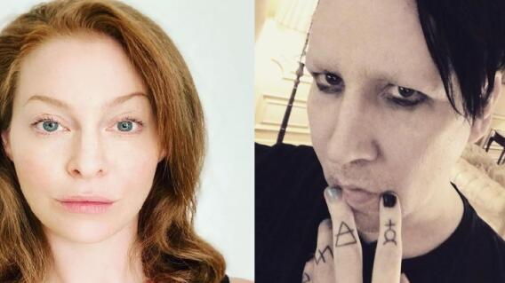 Esmé Bianco y Marilyn Manson