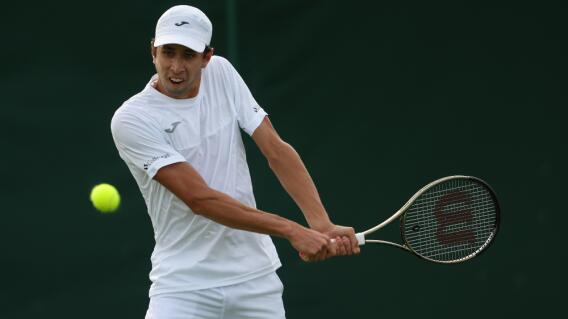Daniel Galán, tenista colombiano, en Wimbledon Daniel Galán, tenista colombiano, en Wimbledon