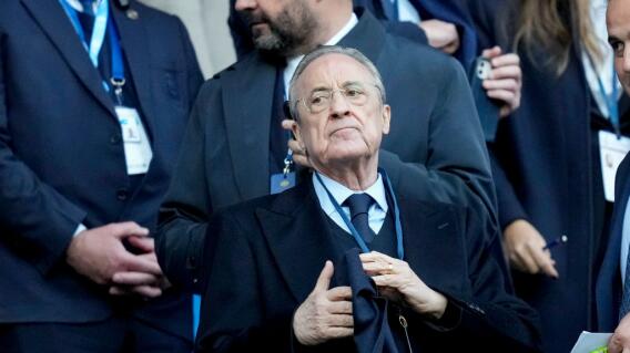 Florentino Pérez, presidente del Real Madrid. Florentino Pérez, presidente del Real Madrid.