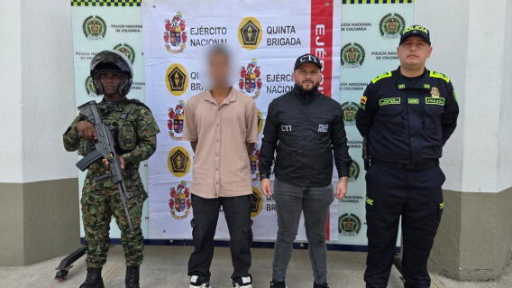 Ejército captura a alias 'Yender', señalado de integrar las redes de apoyo del ELN.