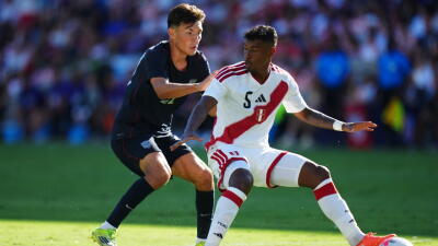 La Selección de Perú en el duelo de preparatorio frente a Estados Unidos. 