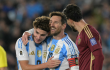 Lionel Messi festejando anotación con la Selección de Argentina. Lionel Messi festejando anotación con la Selección de Argentina.