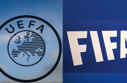 Logo de la UEFA y de la FIFA 