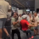agresión en aeropuerto