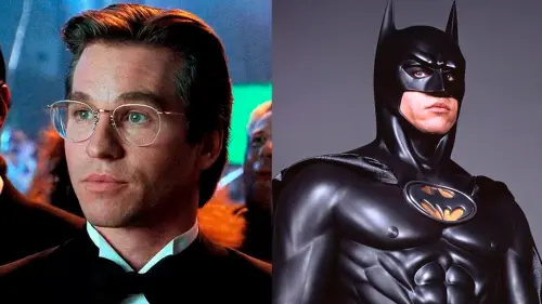 Collage de Val Kilmer en 'Batman Forever', actor que falleció a los 65 años.