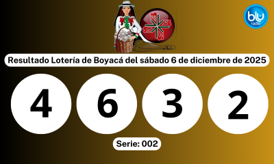 Resultado Lotería de Boyacá del sábado 6 de diciembre de 2025 Resultado Lotería de Boyacá del sábado 6 de diciembre de 2025