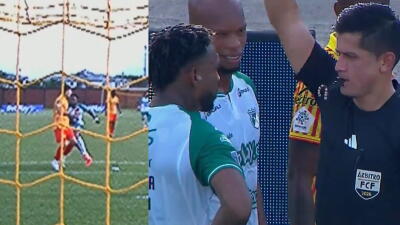 Leyser Chaverra fue expulsado en Pereira vs. Cali por la Liga BetPlay II-2026.