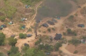 Así fue operativo para destruir 5 máquinas usadas en minería criminal en Bajo Cauca antioqueño