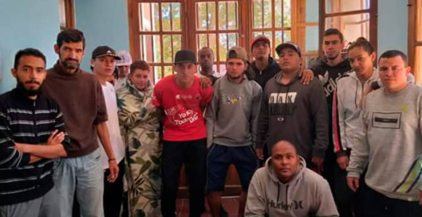 Hinchas del DIM cuando estaban atrapados en La Quiaca / Archivo.