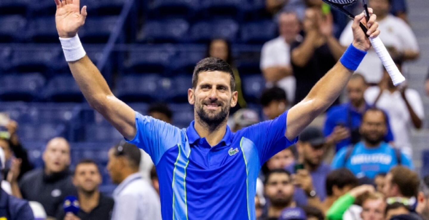 Novak Djokovic luego de partido de primera ronda del US Open