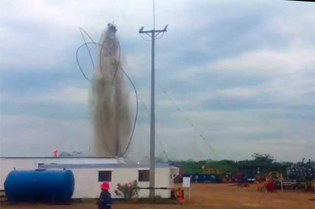 Pánico en Aguazul, Casanare, por explosión de pozo petrolero