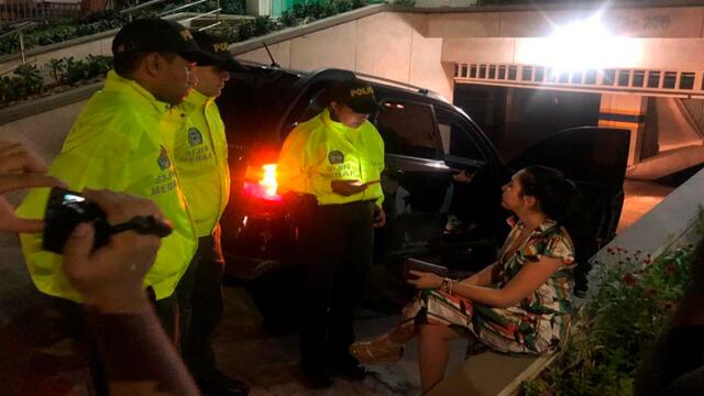 Así fue la captura de la hija de Aída Merlano frente a la puerta de su casa