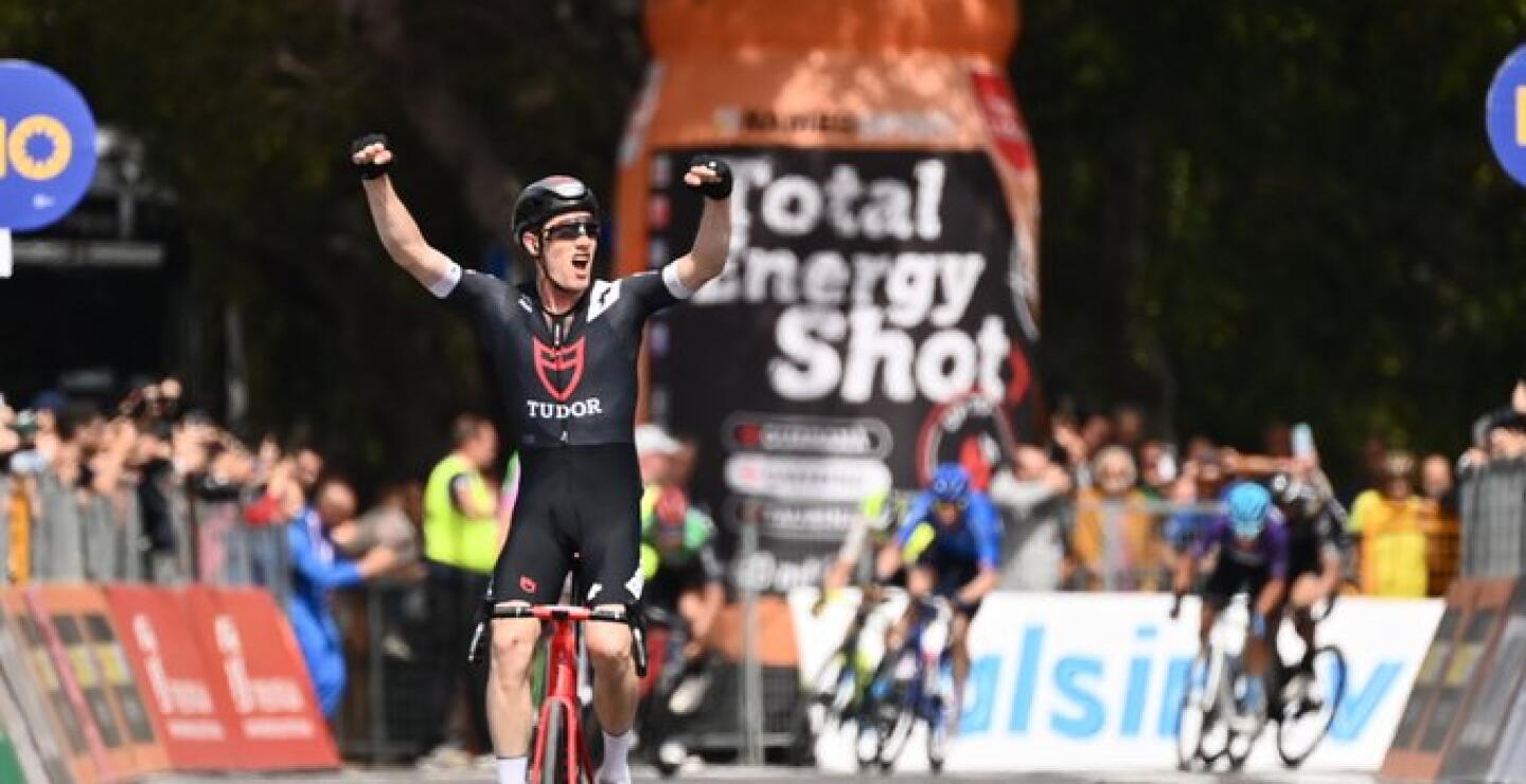 Joel Suter ciclista suizo durante el Giro de Sicilia 2023