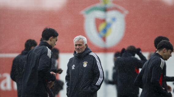 José Mourinho, entrenador del Benfica.