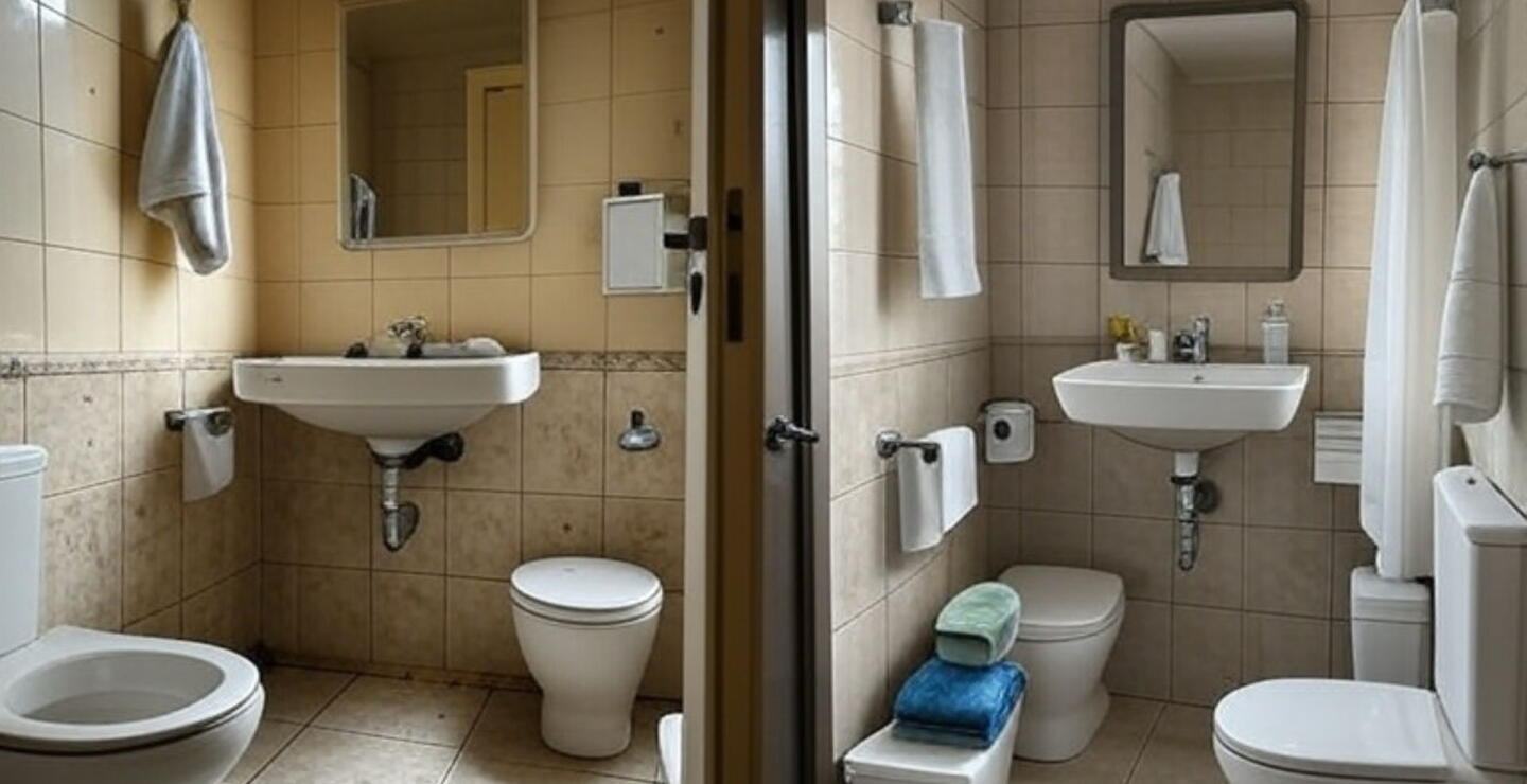 Antes y después de un baño remodelado con bajo presupuesto