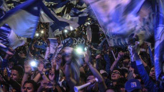 297694_BLU Radio. Hinchas de Millonarios / Foto: AFP