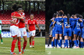 Santa Fe y Millonarios rivalizan en las semifinales de la Liga Femenina BetPlay 2026.