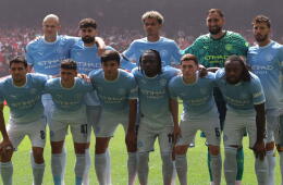 Manchester City en la final de la Community Shield, que perdió con Arsenal. 