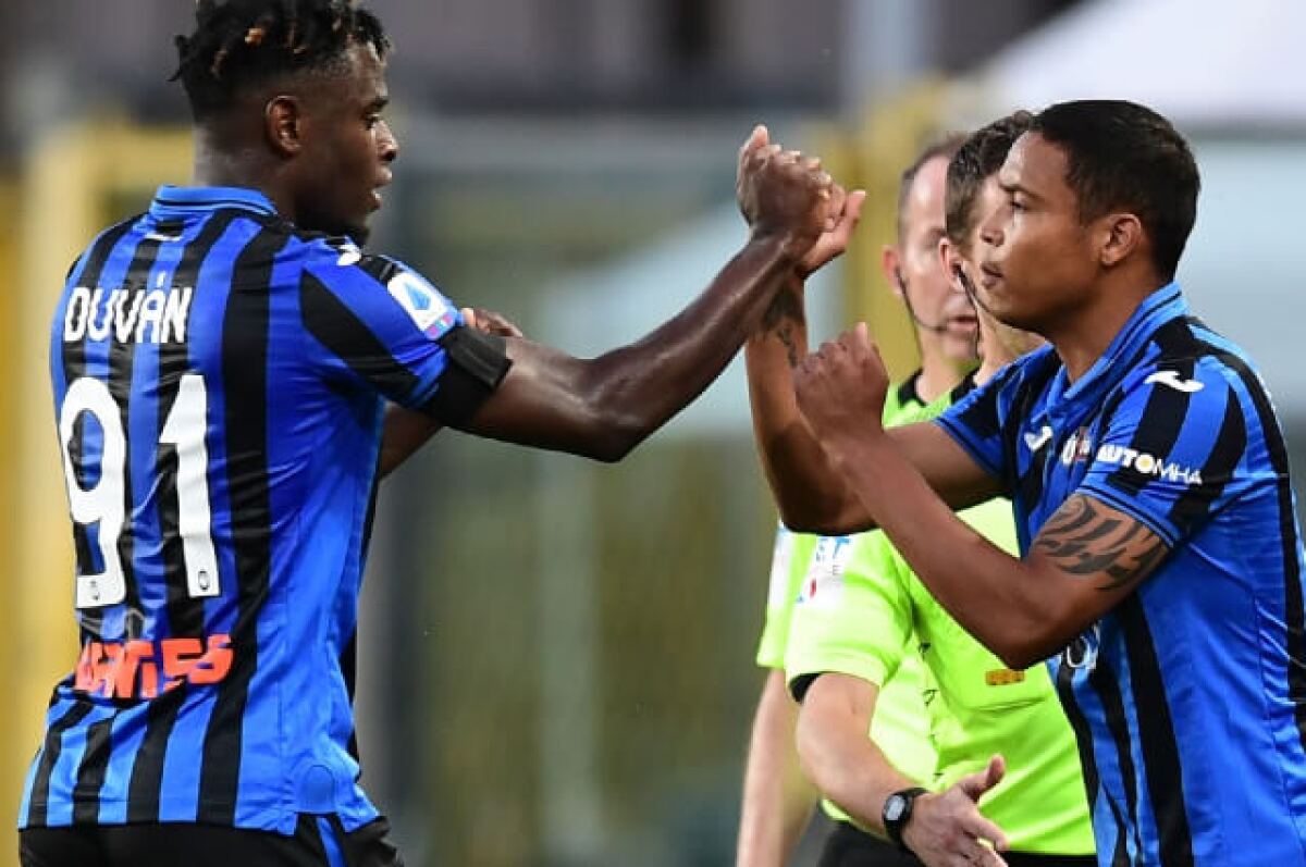 Duván Zapata y Luis Muriel, incluidos en el once ideal del fútbol europeo