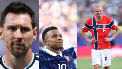 Lionel Messi, Kylian Mbappé y Erling Haalan