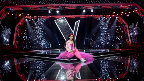 Luciana Bornacelli en La Voz Kids 2024.