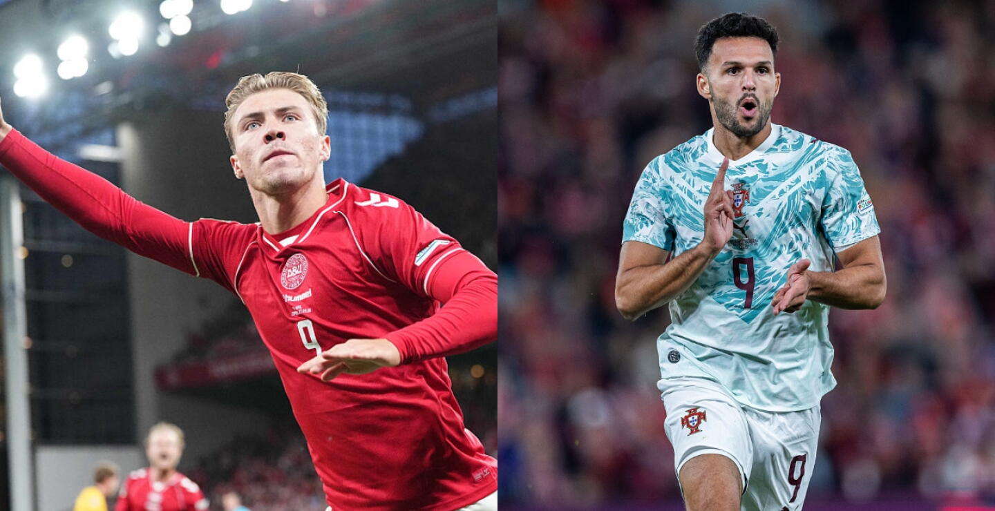 Dinamarca y Portugal se enfrentan en la Liga de Naciones de la UEFA. 
