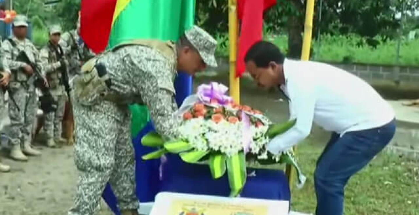 Homenaje a militares muertos en Base de Infantería de Marina de Iscuandé, en Nariño.