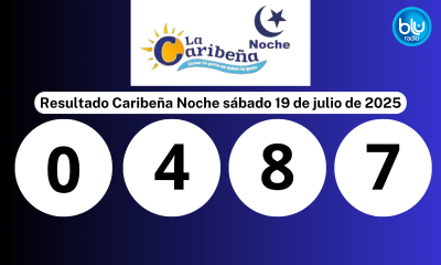 Resultado Caribeña Noche sábado 19 de julio de 2025 Resultado Caribeña Noche sábado 19 de julio de 2025