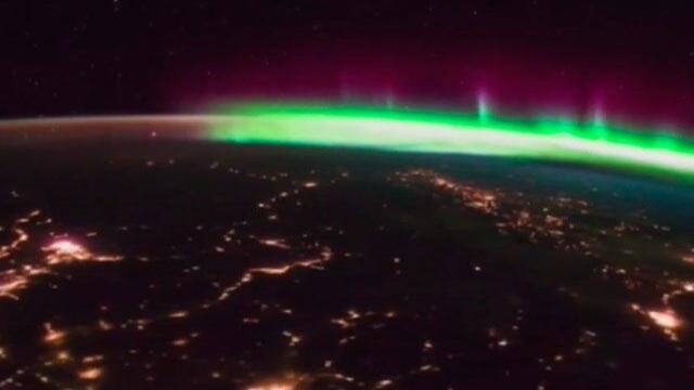 ¡Imperdible! Así se ve la espectacular aurora boreal desde el espacio