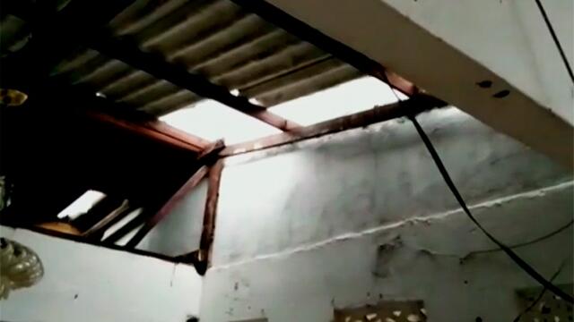 Joven que acababa de salir del hospital resultó herida en su propia casa por un vendaval