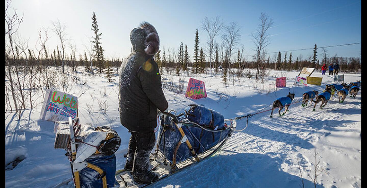 Finalmente dos hombres: Seppala  y Gunnar Kaasen, junto con 13 valerosos perros lograron hacer llegar las dosis requeridas y salvaron miles de vidas.