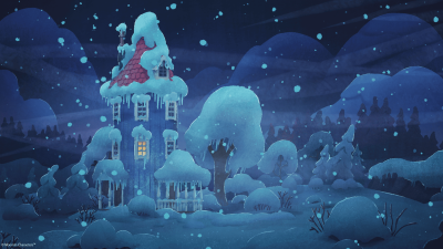 Un mundo cubierto de nieve