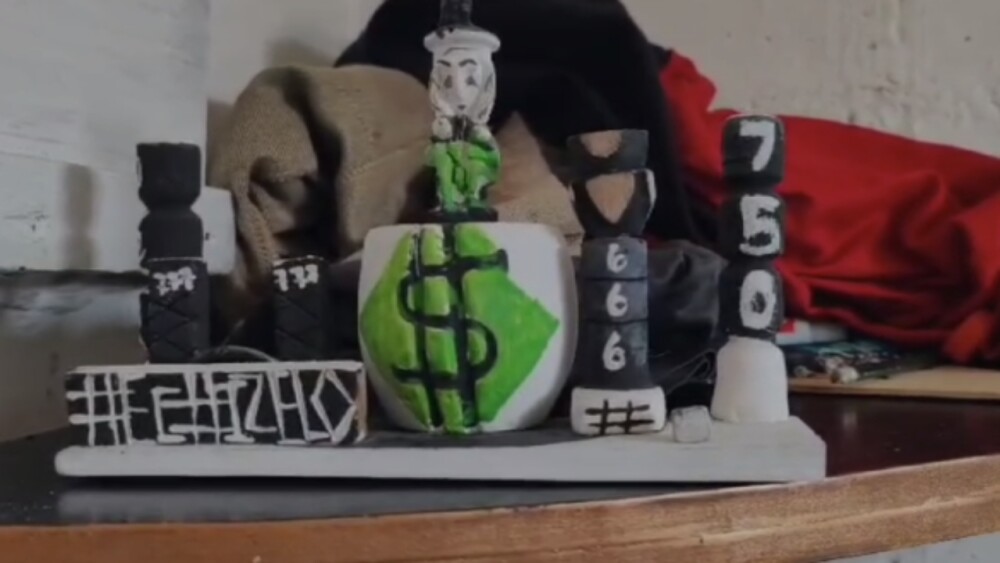 Elementos de santería en cárcel Picaleña. Elementos de santería en cárcel Picaleña.