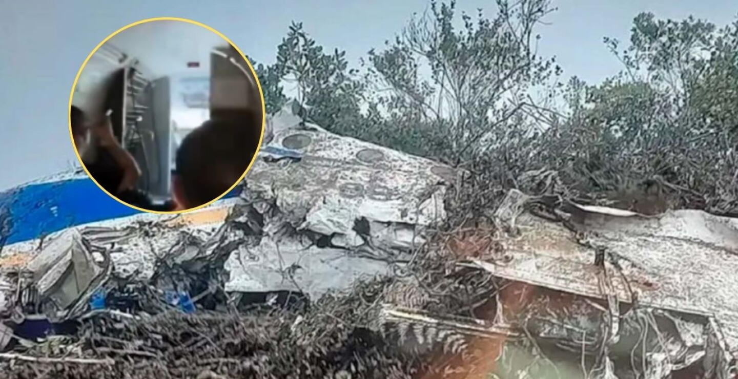 Revelan video al interior del avión de Satena