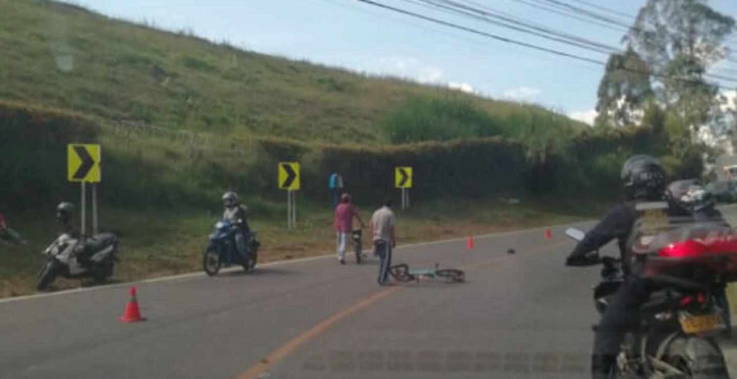 Muerte de menor de 16 años por practicar gravity bike / Cortesía Guardianes Antioquia.