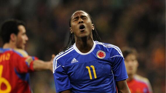 Hugo Rodallega durante un partido con la Selección Colombia Hugo Rodallega durante un partido con la Selección Colombia