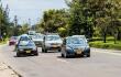 Carros transitando en Bogotá.