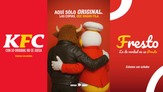 Distintas marcas en apoyo a Frisby. Distintas marcas en apoyo a Frisby.