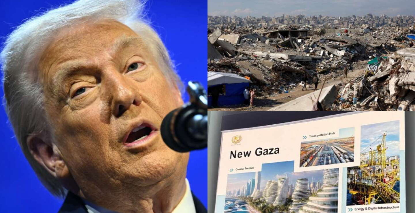 Las polémicas imágenes de la "nueva Gaza" anunciada por Donald Trump en el Foro Económico Mundial