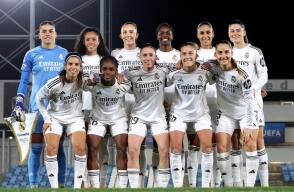 Linda Caicedo en la formación titular del Real Madrid femenino.