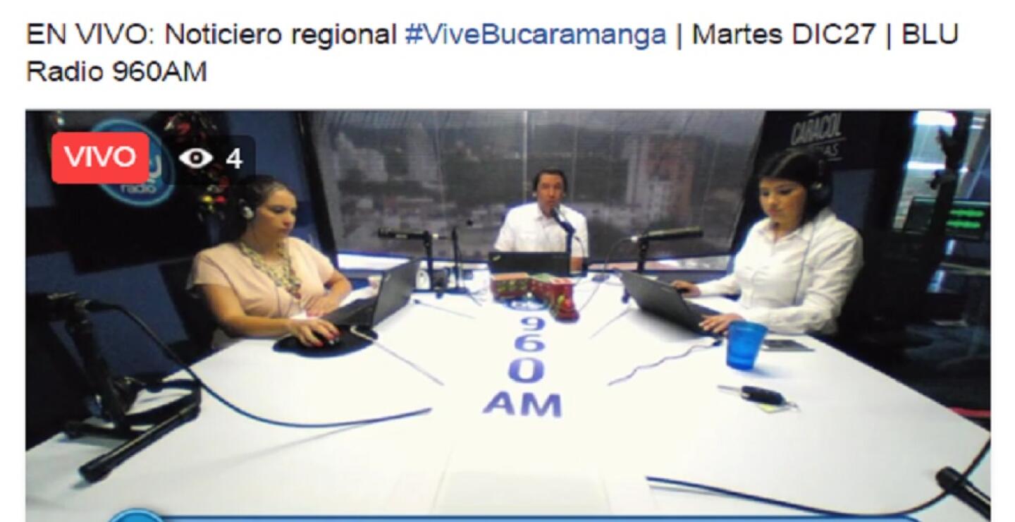 275638_Foto BLU Radio Bucaramanga